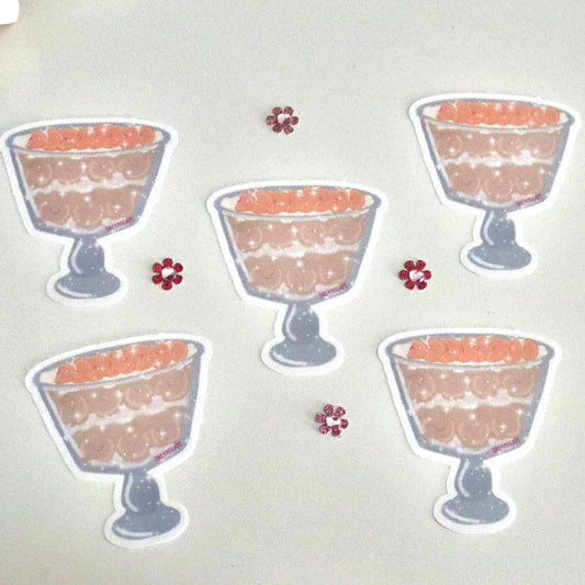 Peaches & Cream Cake Sticker