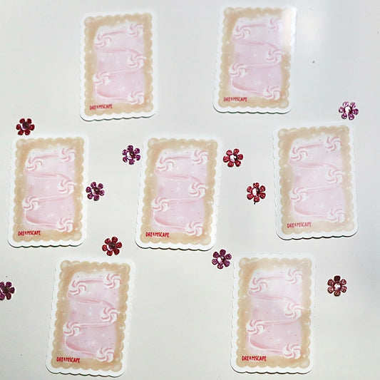 Strawberry Cream Poptart Sticker