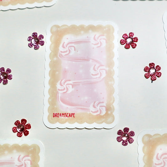 Strawberry Cream Poptart Sticker