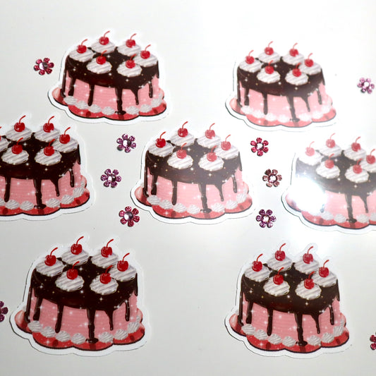 Cherry Chocolate Crème Cake
Sticker