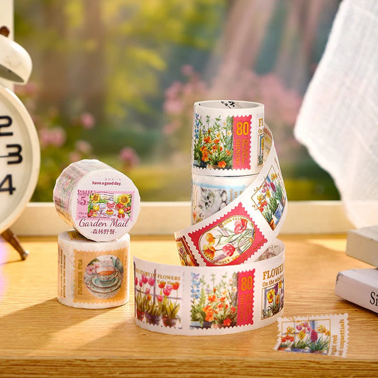Vintage Garden Post Office Sticker Washi Tape