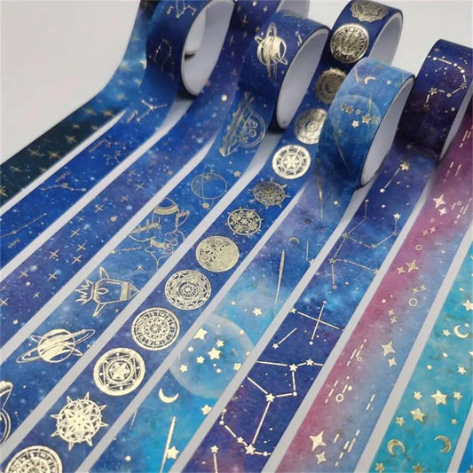 Galaxy, Gold Foil Constellation Washi Tape Set