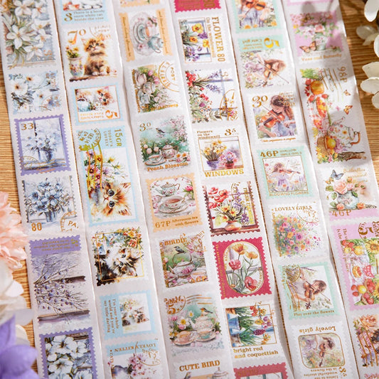 Vintage Garden Post Office Sticker Washi Tape