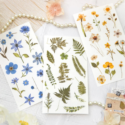 Vintage Dried Flower Stickers