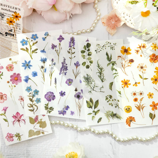 Vintage Dried Flower Stickers