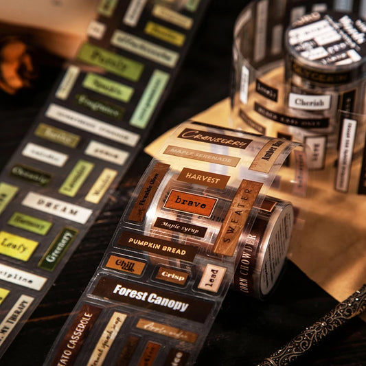 Vintage Quote Sticker Washi Tape