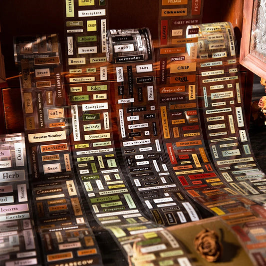 Vintage Quote Sticker Washi Tape