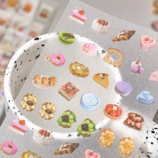 Cute Snacks Themed Stickers