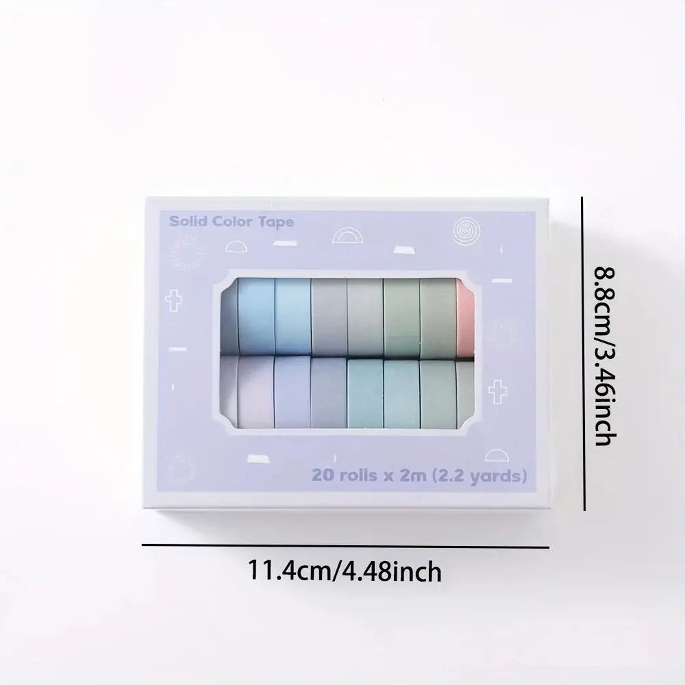 Colorful Slim Washi Tape Set