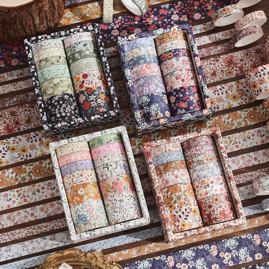Vintage Floral Washi Tape Set